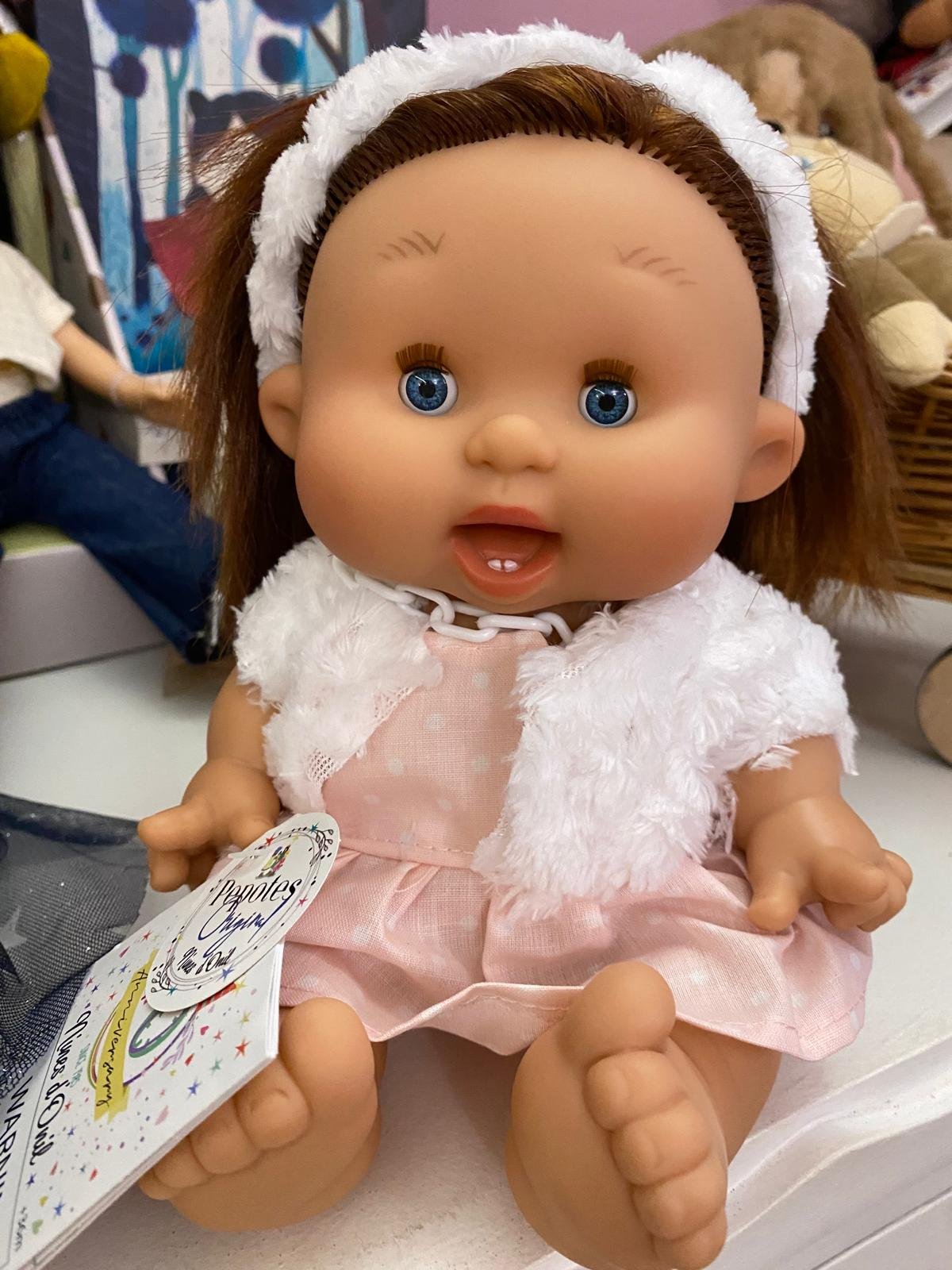 castana cerchietto pelo bianco